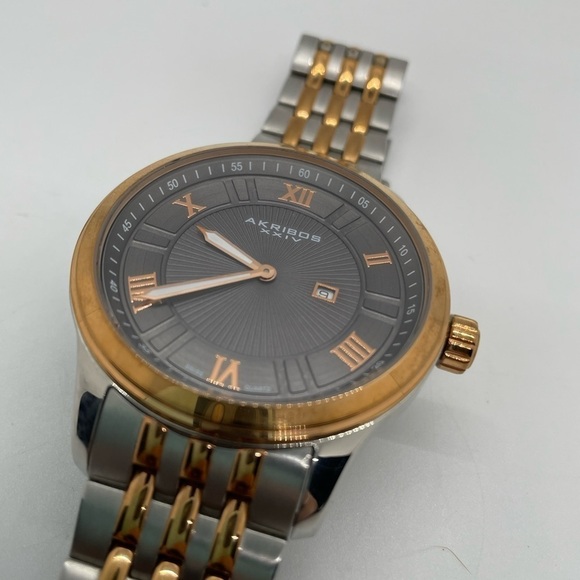 Akribos XXIV Other - Akribos XXIV Brown Dial Two-Tone Mens Watch AK594TTR Swiss Quartz Movement